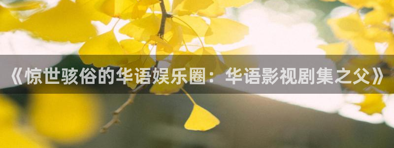 为有暗香来星辰影院：《惊世骇俗的华语娱乐圈：华语影视剧集之父》