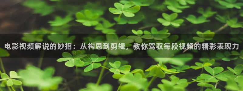 沉香如屑免费观看完整版星辰影院：电影视频解说的妙招：从构思到剪辑，教你驾驭每段视频的精彩表现力